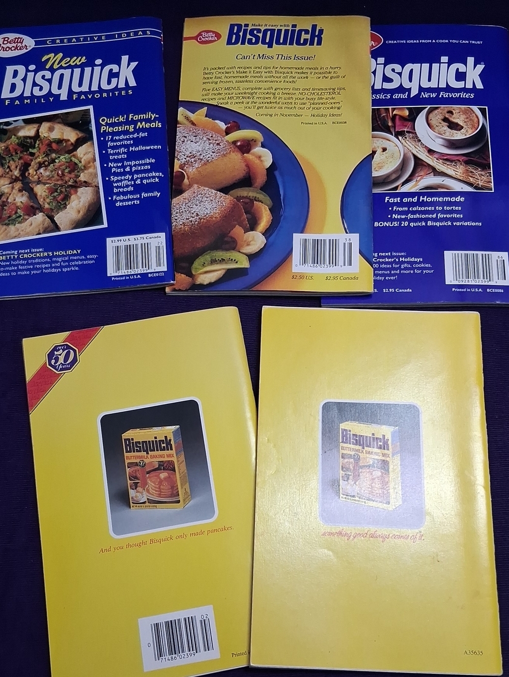 Vintage Lot Bisquick Cookbook Booklets 5 Pieces Recipes And Instructions - Picture 5 of 11